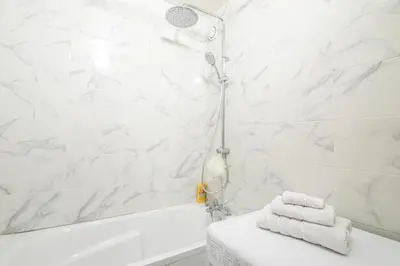 Salle de bains dans l'établissement Appartement Glaciere