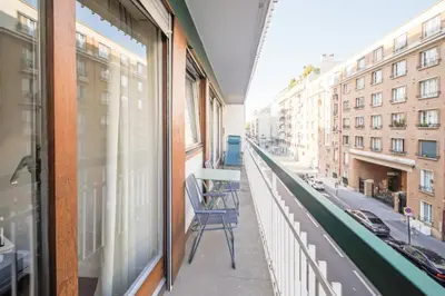 Balcon ou terrasse dans l'établissement Appartement Glaciere