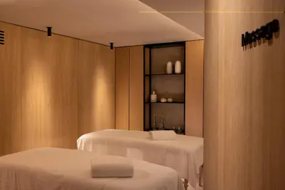 Un ou plusieurs lits dans un hébergement de l'établissement Hôtel Esté
