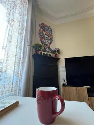 Télévision ou salle de divertissement dans l'établissement Nice 2 Rooms Full Appartement in Paris