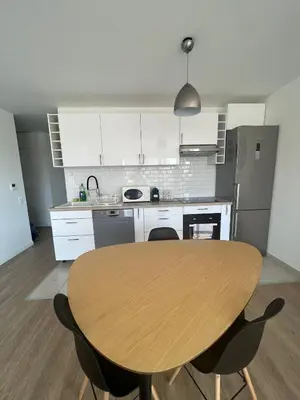 Cuisine ou kitchenette dans l'établissement La Terrasse - big apartment & terrace 80m2 - metro 17 min from Paris