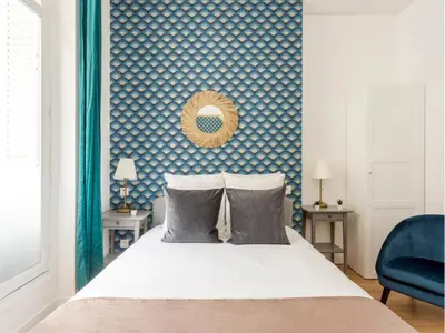 Un ou plusieurs lits dans un hébergement de l'établissement Merveil - Family Suite - Marais - Martin III