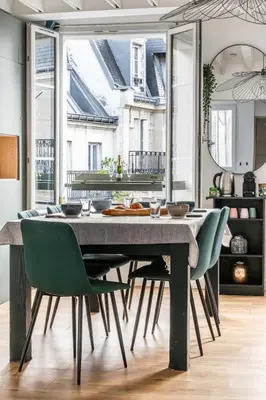 Plan de l'établissement Nice flat with billard and view