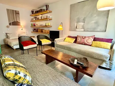 Coin salon dans l'établissement Le Loft Saint Antoine