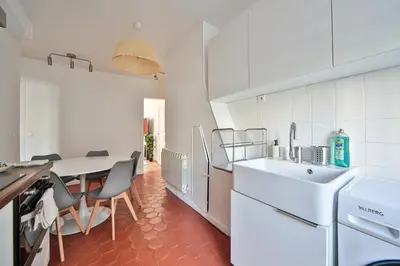 Cuisine ou kitchenette dans l'établissement Appart 4pers#Mouffetard#Port-Royal#La Sorbonne