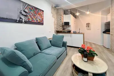 Coin salon dans l'établissement Souplex au centre de Paris