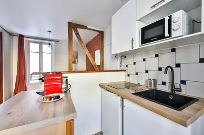 Cuisine ou kitchenette dans l'établissement 31.Studio 2Pers#Sèvres-Lecourbe#Necker
