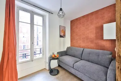 Coin salon dans l'établissement 31.Studio 2Pers#Sèvres-Lecourbe#Necker