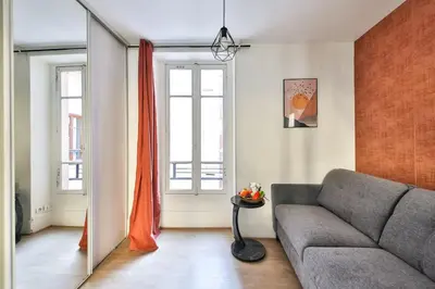 Coin salon dans l'établissement 31.Studio 2Pers#Sèvres-Lecourbe#Necker