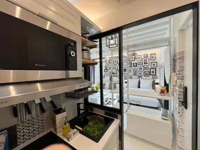 Cuisine ou kitchenette dans l'établissement Studio tout équipé à Nation Paris XI-Tout confort