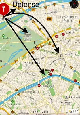 Plan de l'établissement High Value up to 4pp apt La Defense & Champs Elysees