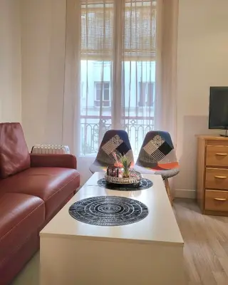 Coin salon dans l'établissement Paris flat