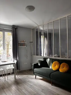 Coin salon dans l'établissement Apartment in the heart of Chinatown, Paris