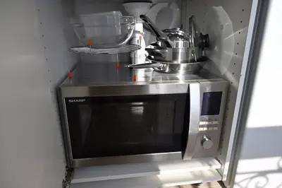 Cuisine ou kitchenette dans l'établissement Cosy Studio