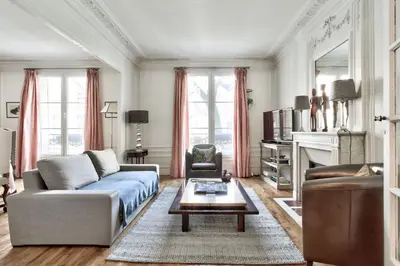 Coin salon dans l'établissement Appartement Caulain - Welkeys
