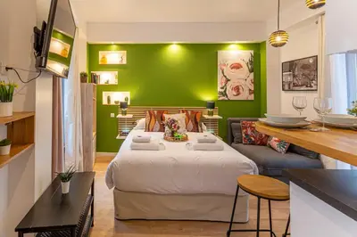 Un ou plusieurs lits dans un hébergement de l'établissement Cosy Studio - 2P- Beauregard - 3