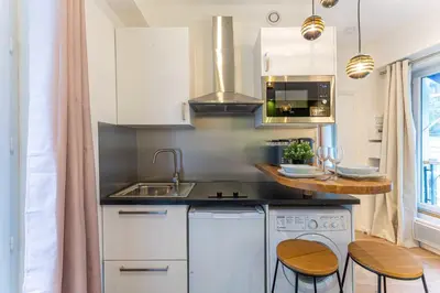 Cuisine ou kitchenette dans l'établissement Cosy Studio - 2P- Beauregard - 3
