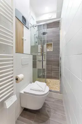 Salle de bains dans l'établissement Lovely studio -Center of Paris