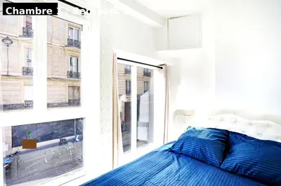 Un ou plusieurs lits dans un hébergement de l'établissement Magnifique 4 personnes Paris 18ème