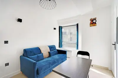 Coin salon dans l'établissement Magnifique 4 personnes Paris 18ème