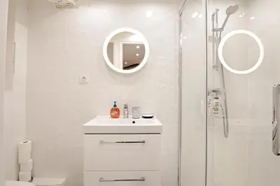 Salle de bains dans l'établissement Seine - Best localisation - Bail mobilité