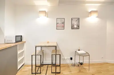 Cuisine ou kitchenette dans l'établissement Seine - Best localisation - Bail mobilité