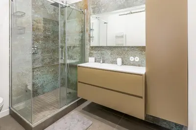Salle de bains dans l'établissement Appartement du Pilot - Welkeys