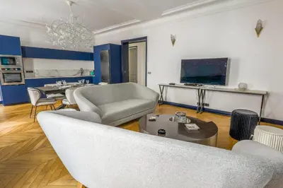 Cuisine ou kitchenette dans l'établissement Appartement du Pilot - Welkeys