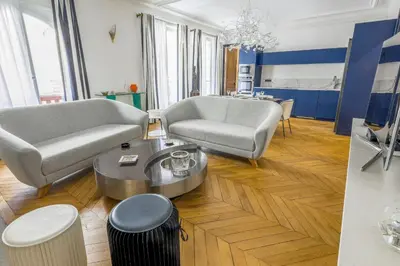 Coin salon dans l'établissement Appartement du Pilot - Welkeys