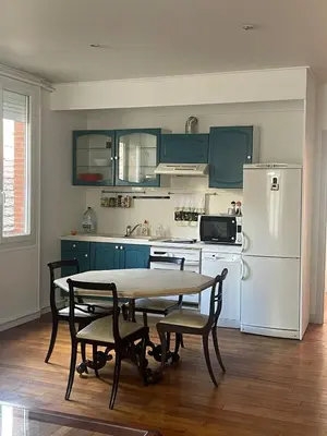 Cuisine ou kitchenette dans l'établissement appartement a 15 minute de centre de paris