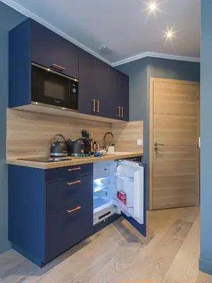 Cuisine ou kitchenette dans l'établissement The Blue Alma Eiffel Tower