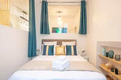 Un ou plusieurs lits dans un hébergement de l'établissement Bohemian Flat - Lovely Marais