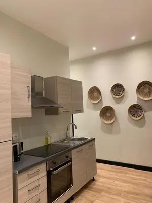 Cuisine ou kitchenette dans l'établissement 159 - Urban Beautiful brand new flat in Paris