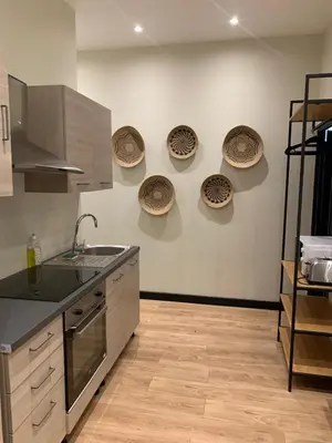Cuisine ou kitchenette dans l'établissement 159 - Urban Beautiful brand new flat in Paris