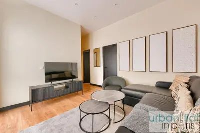 Télévision ou salle de divertissement dans l'établissement 159 - Urban Beautiful brand new flat in Paris