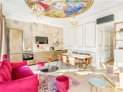 Cuisine ou kitchenette dans l'établissement Merveil - Luxury Suite - Louvre - Opera II