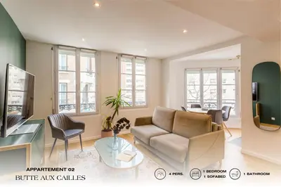Télévision ou salle de divertissement dans l'établissement Beauquartier - Butte aux Cailles I