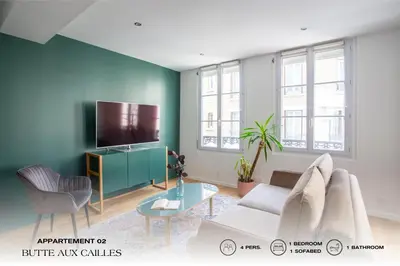 Télévision ou salle de divertissement dans l'établissement Beauquartier - Butte aux Cailles I