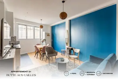 Coin salon dans l'établissement Beauquartier - Butte aux Cailles I