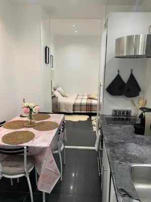 Cuisine ou kitchenette dans l'établissement Charmant appartement - PARIS 18