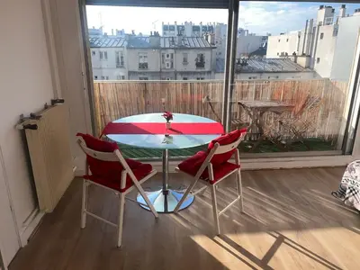 Balcon ou terrasse dans l'établissement Cómodo Apartamento