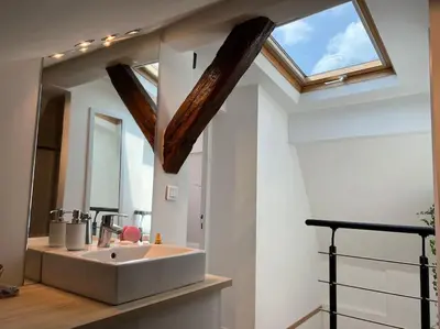 Salle de bains dans l'établissement Perle Rare - Cosy Duplex proche canal St.Martin