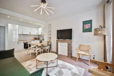 Cuisine ou kitchenette dans l'établissement 3G#Appart 6Pers#2 Chambres#Commerce#Paris 15#AC