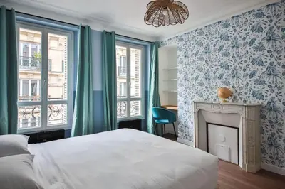 Un ou plusieurs lits dans un hébergement de l'établissement 3G#Appart 6Pers#2 Chambres#Commerce#Paris 15#AC