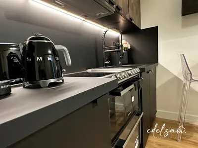 Cuisine ou kitchenette dans l'établissement Paris Marais by Melvane