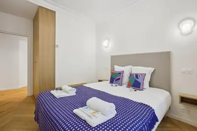 Un ou plusieurs lits dans un hébergement de l'établissement 268 Suite Ville - Superb apartment in Paris
