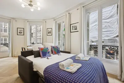 Un ou plusieurs lits dans un hébergement de l'établissement 268 Suite Ville - Superb apartment in Paris