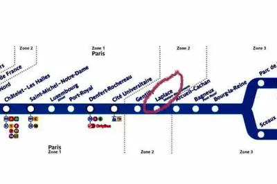 Plan de l'établissement Beau T3 à Arcueil à 3 min RER B « Laplace »