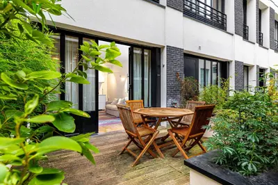 Jardin de l'établissement Quiet apartment with terrace&AC-Le Marais/Bastille