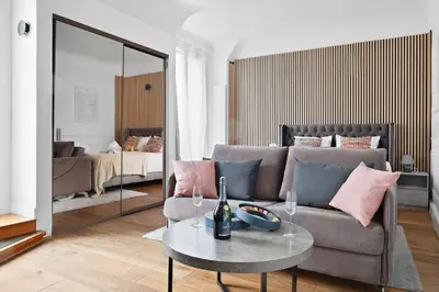 Coin salon dans l'établissement 249 Suite Arcade - Superbe Appartement à Paris